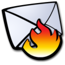 email spamfire icon